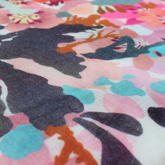 Hummingbird Floral Trees Nature Wool Scarf - Picture 4 of 4